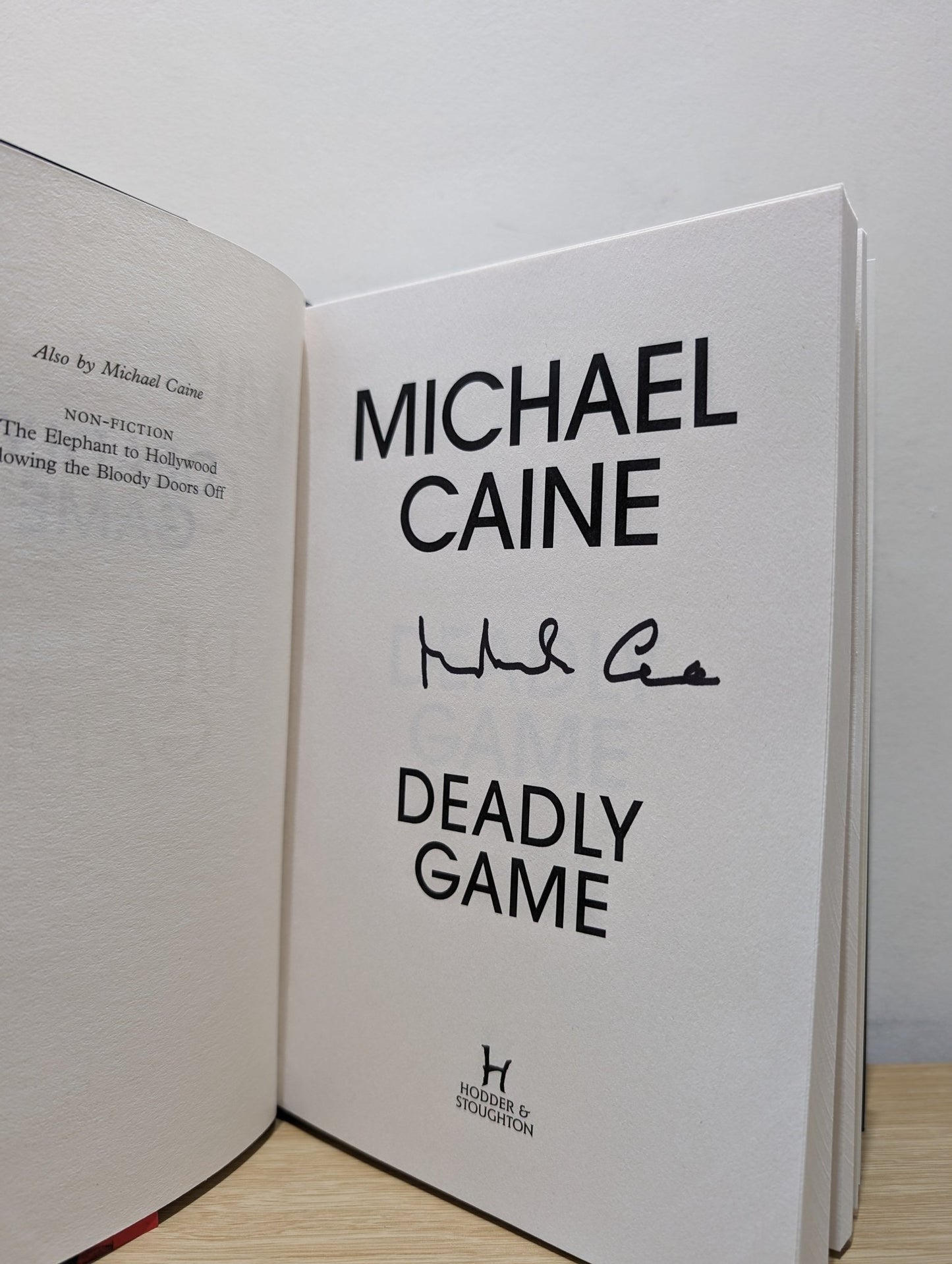 Deadly Game by Michael Caine (Signed First Edition) - Fialta Books