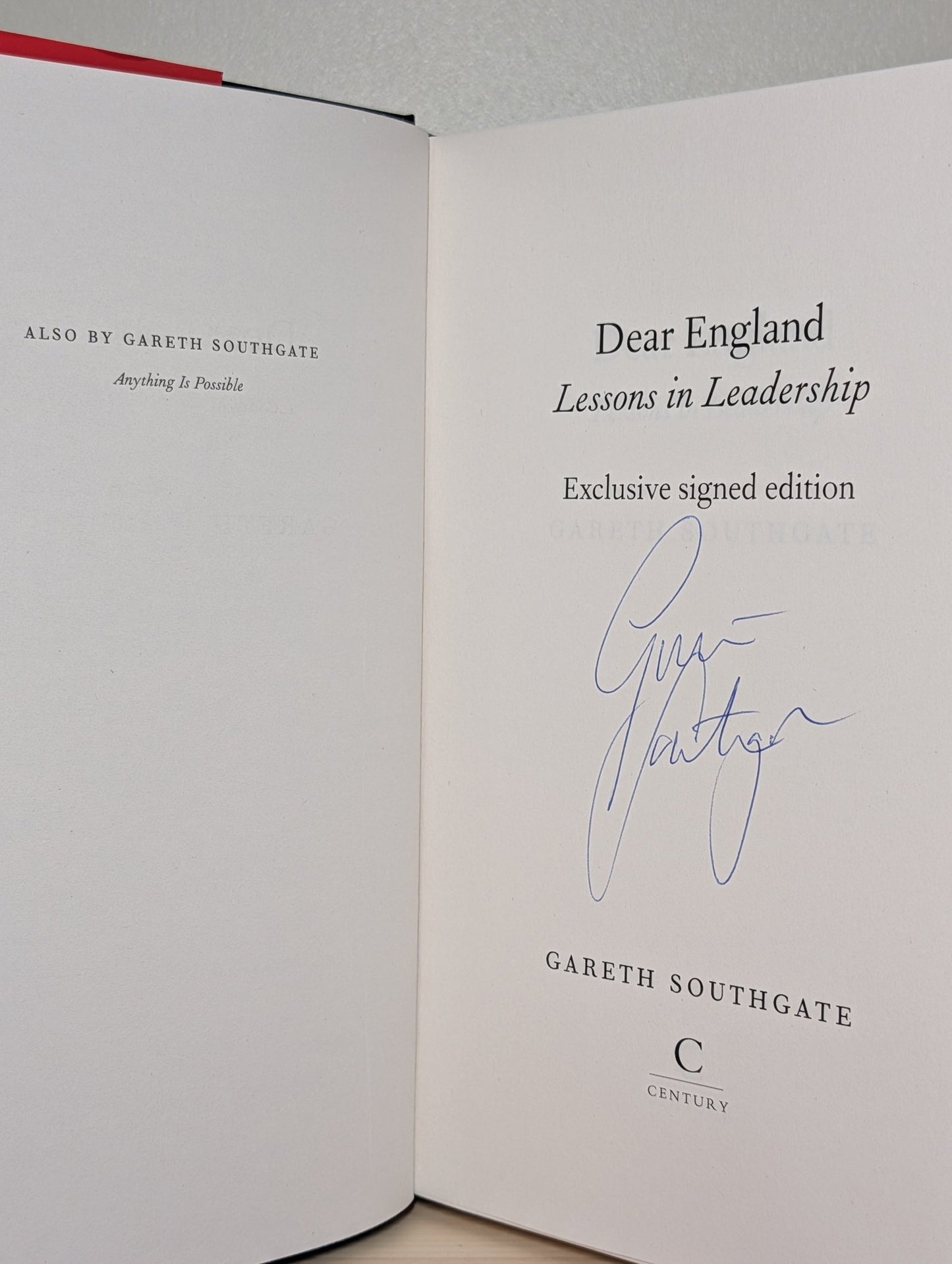 Dear England by Gareth Southgate (Signed First Edition) - Fialta Books