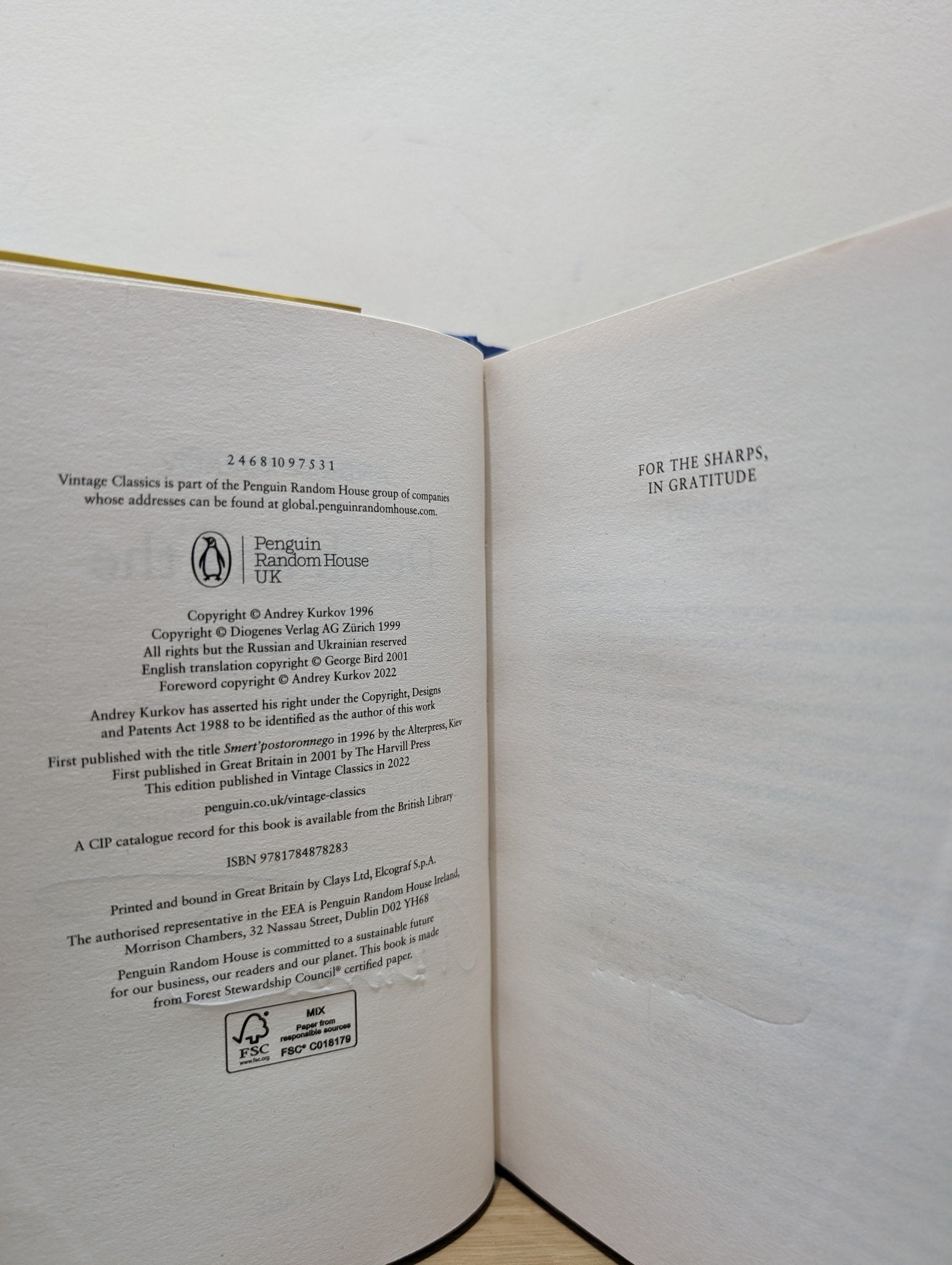 Death and the Penguin by Andrey Kurkov (Signed) - Fialta Books