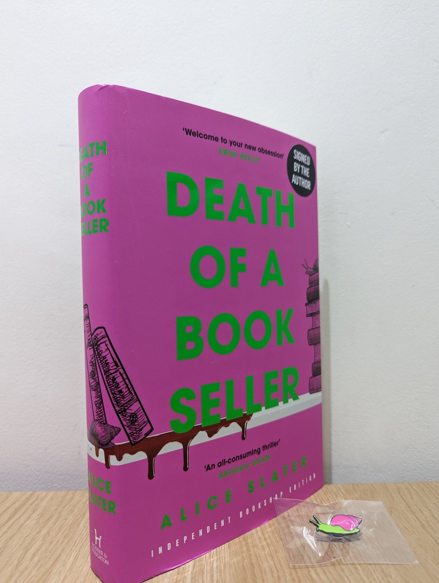 Death of a Bookseller by Alice Slater (Signed Numbered First Edition with special cover) - Fialta Books