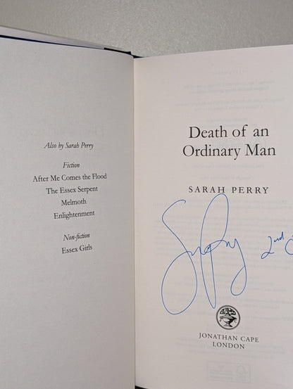 Death of an Ordinary Man by Sarah Perry (Signed Dated First Edition) - Fialta Books