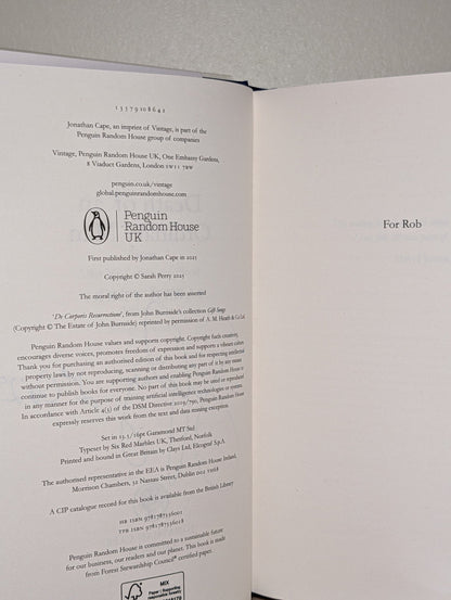 Death of an Ordinary Man by Sarah Perry (Signed Dated First Edition) - Fialta Books