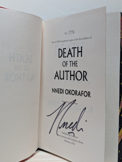 Death of the Author by Nnedi Okorafor (Signed Numbered First Edition with sprayed edges) - Fialta Books