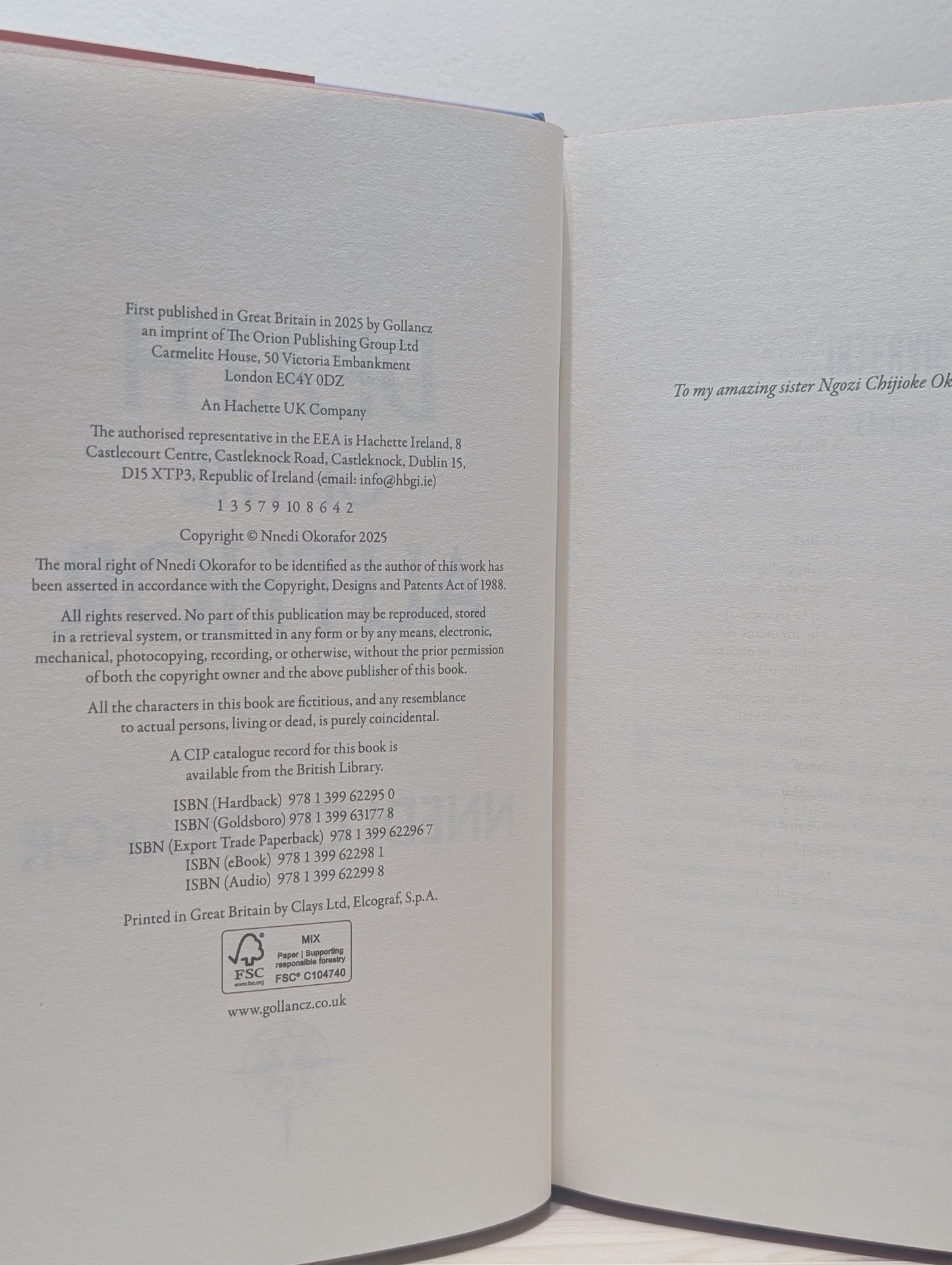 Death of the Author by Nnedi Okorafor (Signed Special Edition with sprayed edges and alternative cover) - Fialta Books
