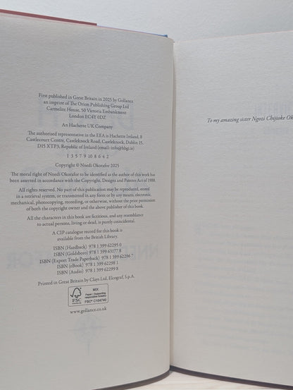Death of the Author by Nnedi Okorafor (Signed Special Edition with sprayed edges and alternative cover) - Fialta Books