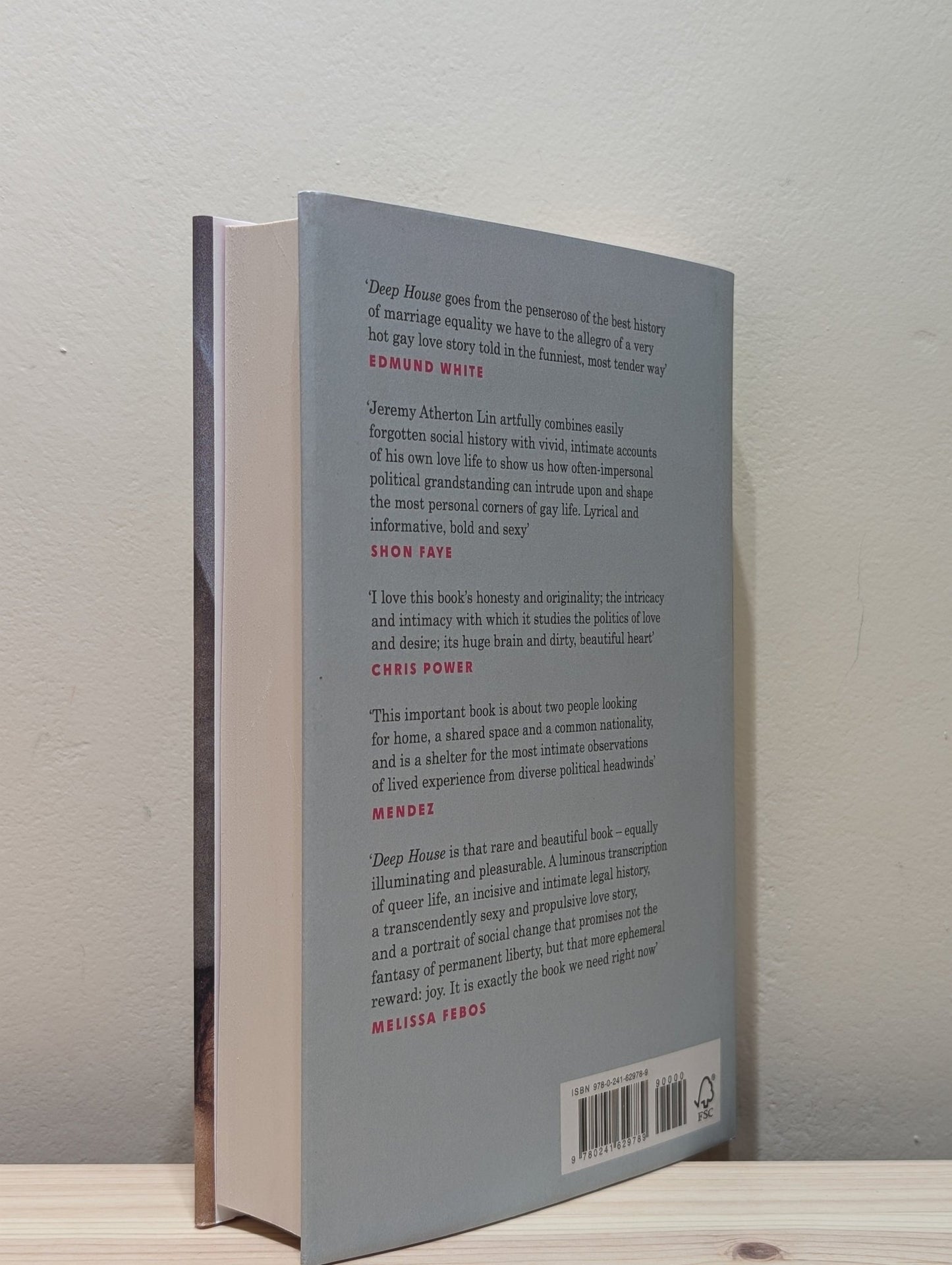 Deep House: The Gayest Love Story Ever Told by Jeremy Atherton Lin (Signed Dated First Edition) - Fialta Books