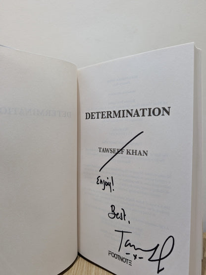 Determination by Tawseef Khan (Signed First Edition) - Fialta Books