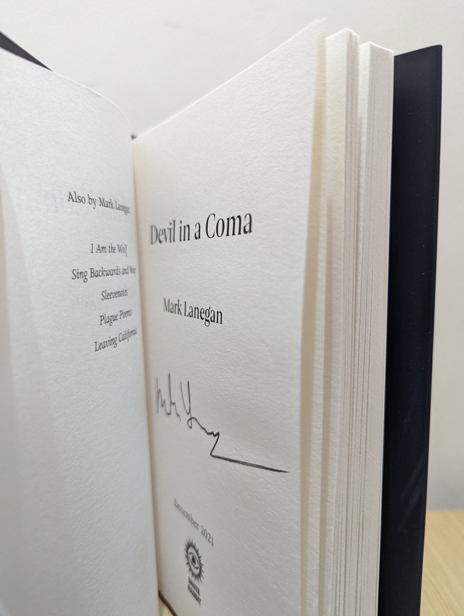 Devil in a Coma by Mark Lanegan (Signed First Edition) - Fialta Books