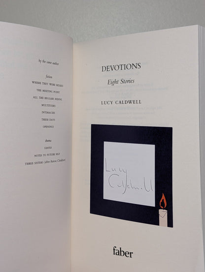 Devotions by Lucy Caldwell (Signed First Edition) - Fialta Books