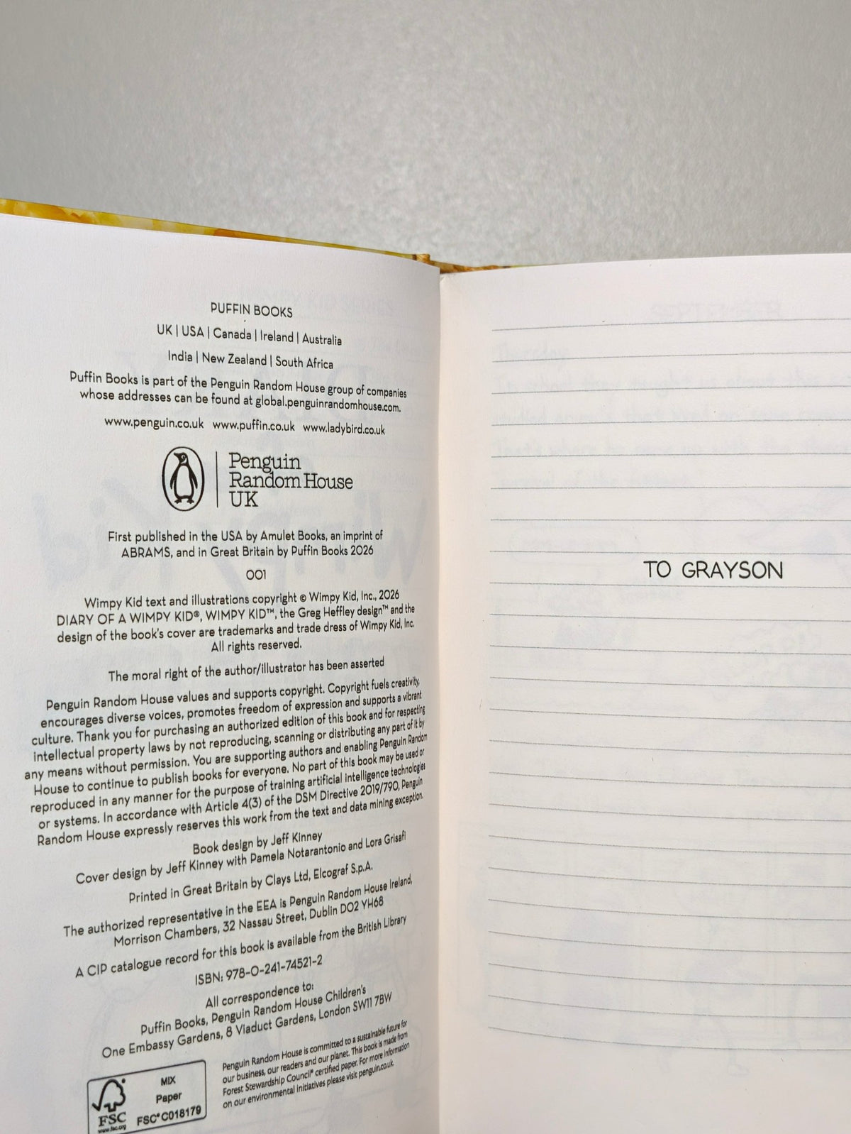 Diary of a Wimpy Kid 21: Fight or Flight by Jeff Kinney (Signed First Edition) - Fialta Books