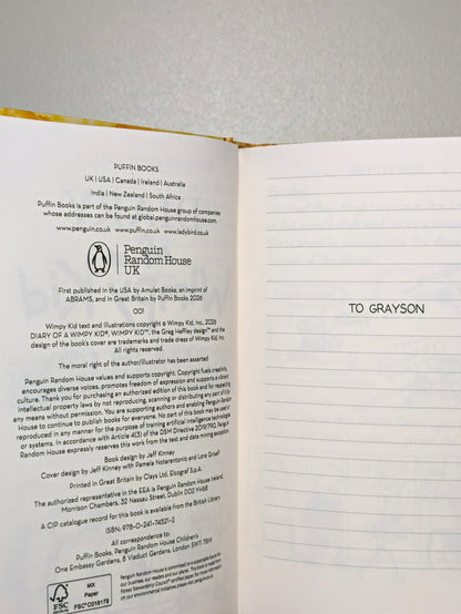 Diary of a Wimpy Kid 21: Fight or Flight by Jeff Kinney (Signed First Edition) - Fialta Books