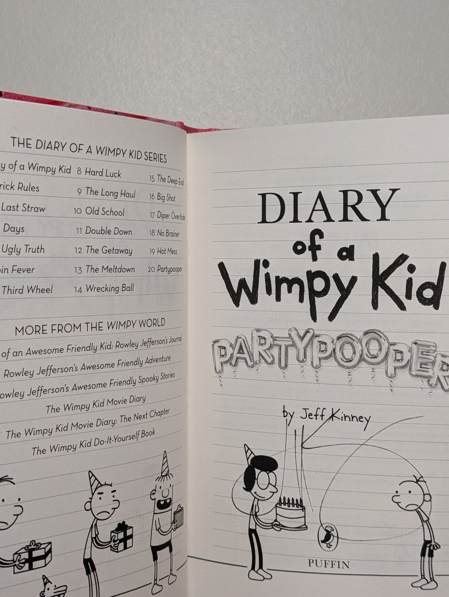 Diary of a Wimpy Kid: Partypooper by Jeff Kinney (Signed First Edition) - Fialta Books
