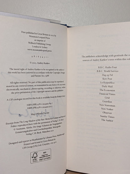 Diary of an Invasion by Andrey Kurkov (Signed First Edition) - Fialta Books