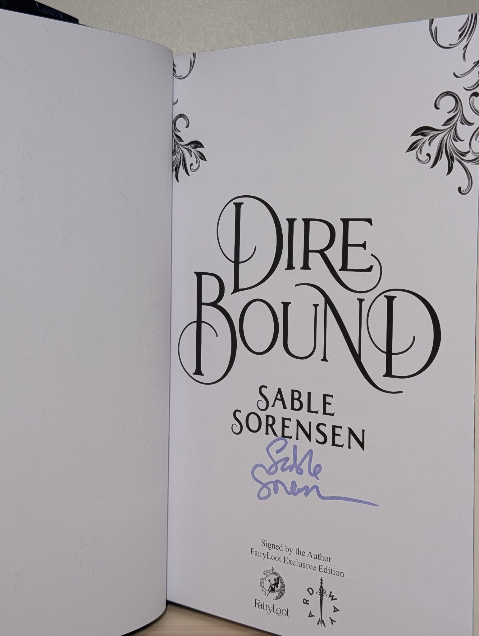 Dire Bound by Sable Sorensen (Signed Special Edition with sprayed edges) - Fialta Books