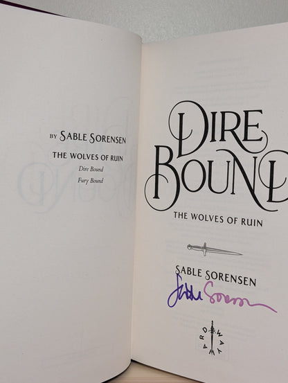 Dire Bound by Sable Sorensen (Signed to Title Page) - Fialta Books