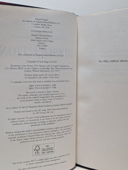 Dissolution by Nicholas Binge (Signed First Edition with sprayed edges) - Fialta Books