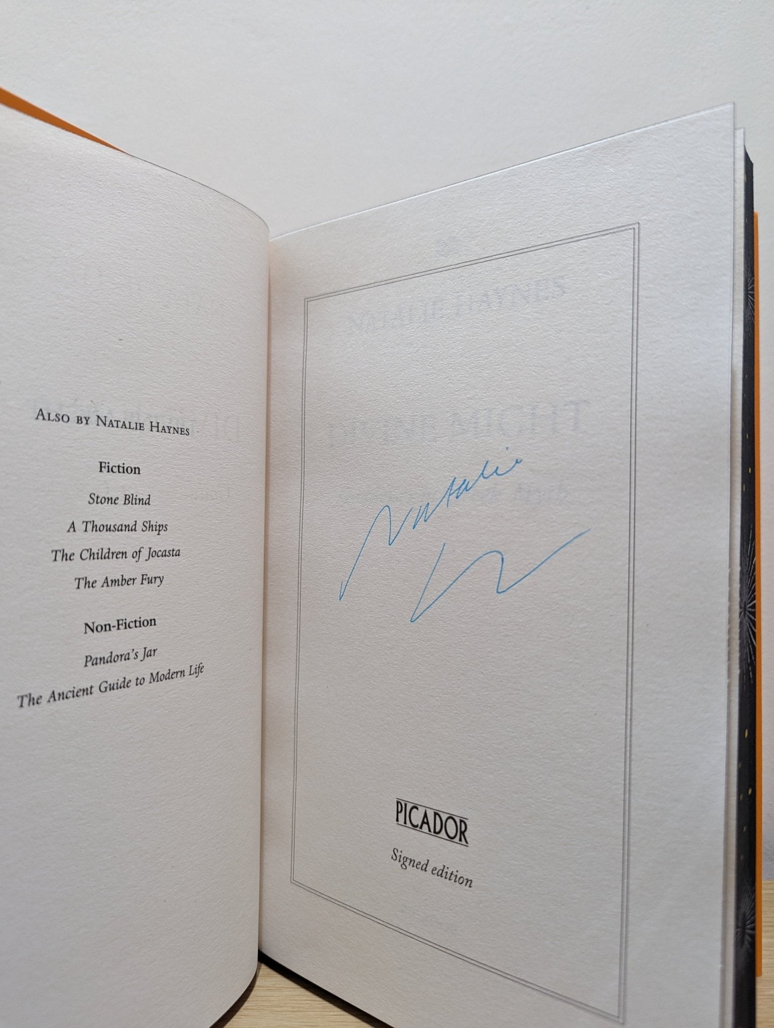 Divine Might: Goddesses in Greek Myth by Natalie Haynes (Signed First Edition with sprayed edges) - Fialta Books