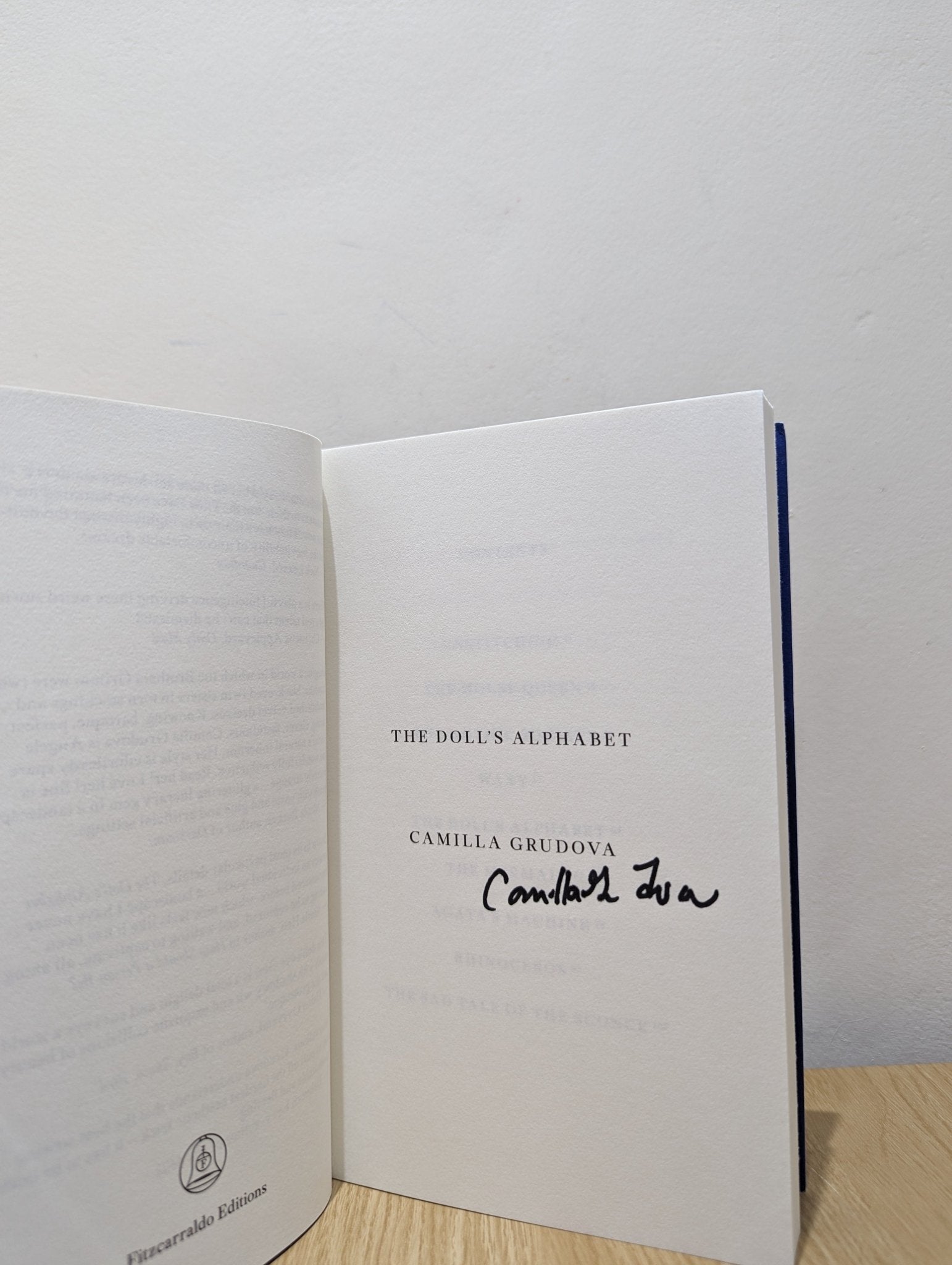 Dolls Alphabet The by Camilla Grudova (Signed) - Fialta Books