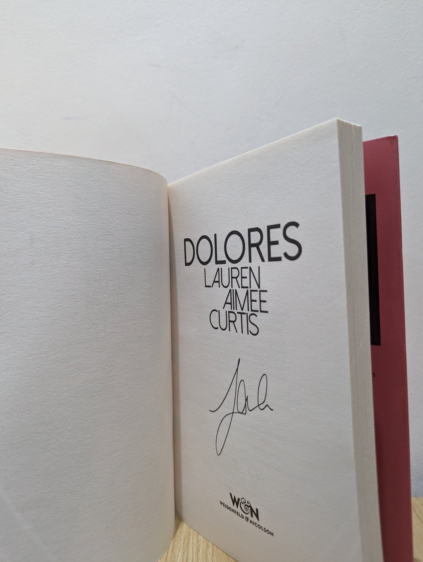 Dolores by Lauren Aimee Curtis (Signed First Edition) - Fialta Books