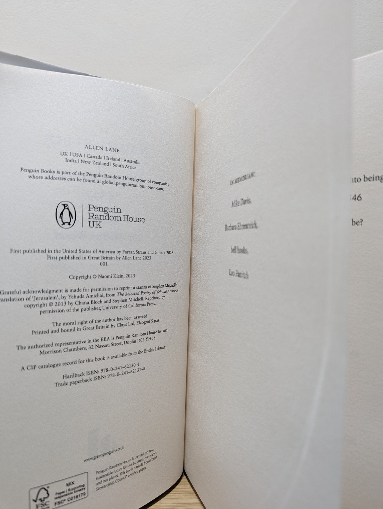 Doppelganger: A Trip Into the Mirror World by Naomi Klein (Signed First Edition) - Fialta Books