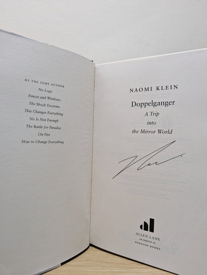 Doppelganger: A Trip Into the Mirror World by Naomi Klein (Signed First Edition) - Fialta Books