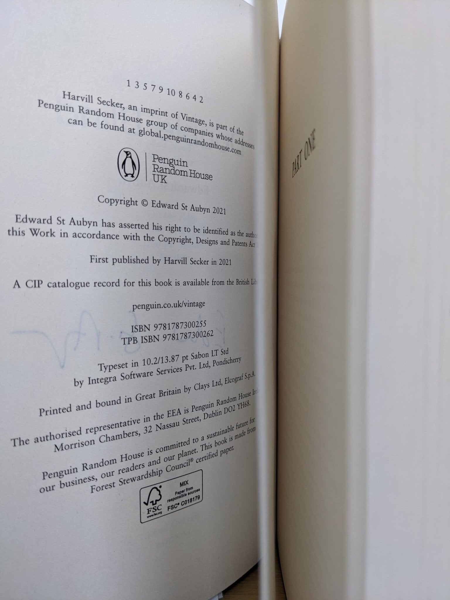 Double Blind by Edward St Aubyn (Signed First Edition) - Fialta Books