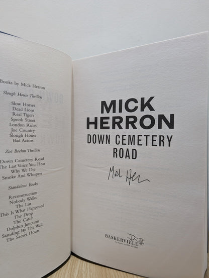 Down Cemetery Road: Zoe Boehm Thrillers 1 by Mick Herron (Signed) - Fialta Books