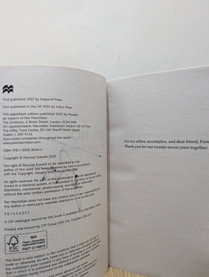 Dr. No by Percival Everett (Signed) - Fialta Books