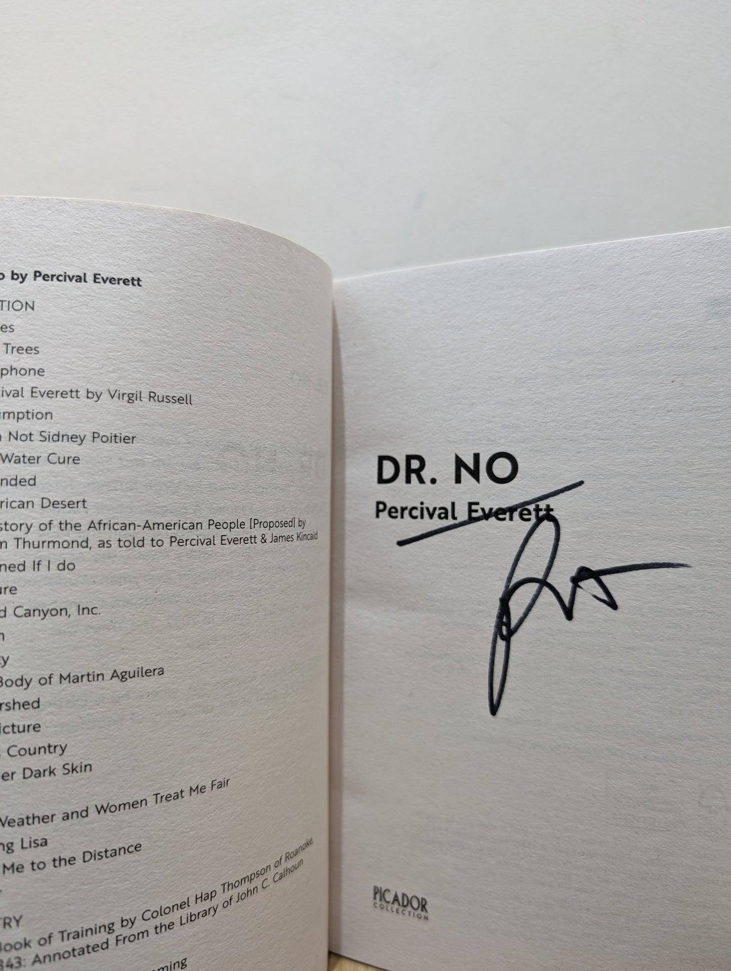 Dr. No by Percival Everett (Signed) - Fialta Books