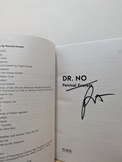 Dr. No by Percival Everett (Signed) - Fialta Books
