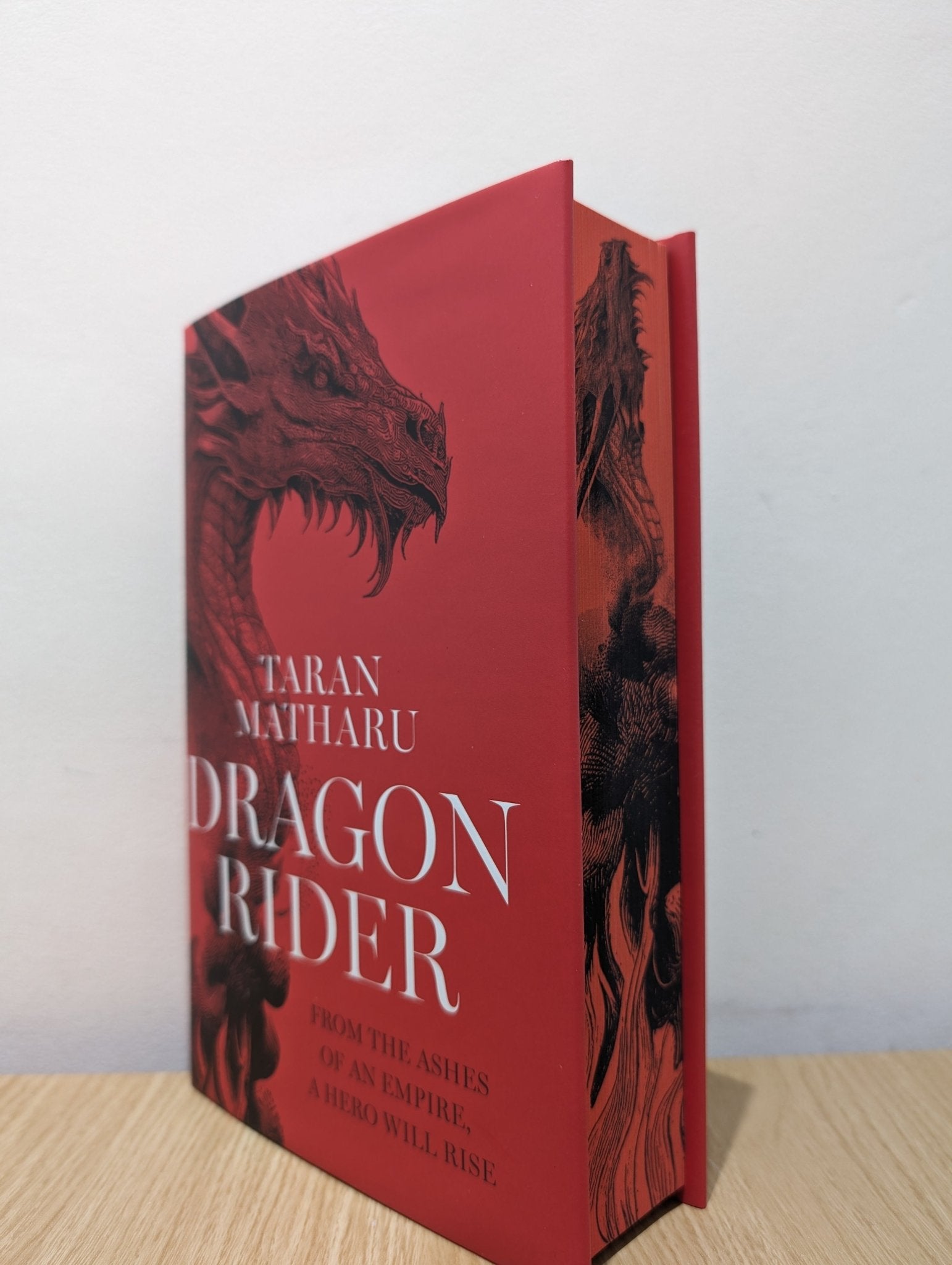 Dragon Rider by Taran Matharu (Signed First Edition with sprayed drago ...