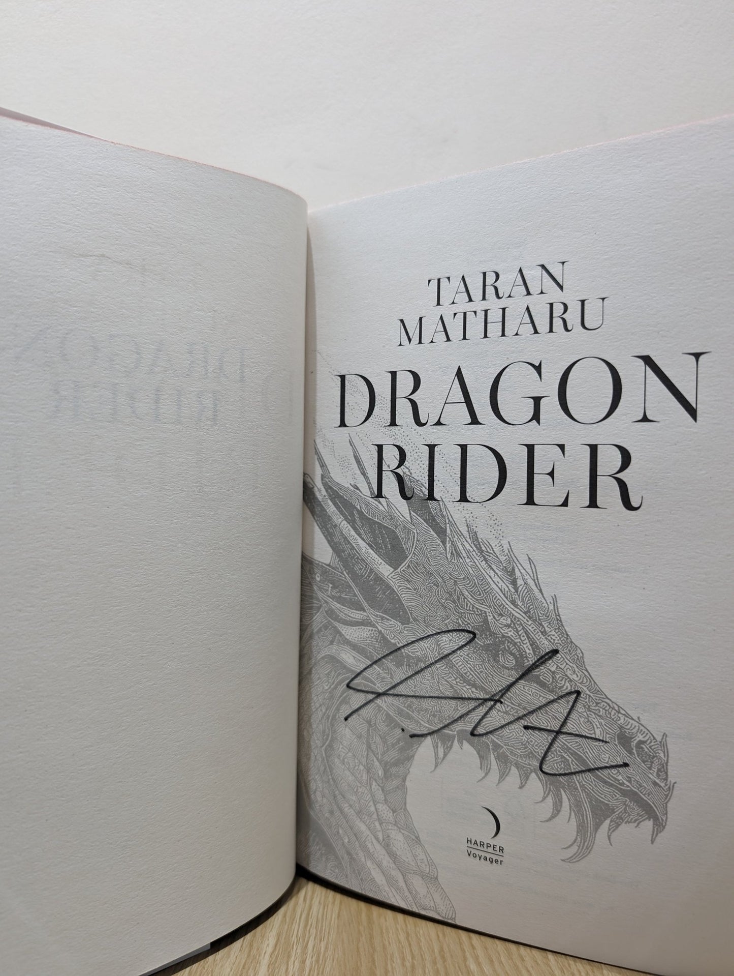 Dragon Rider by Taran Matharu (Signed First Edition with sprayed edges) - Fialta Books