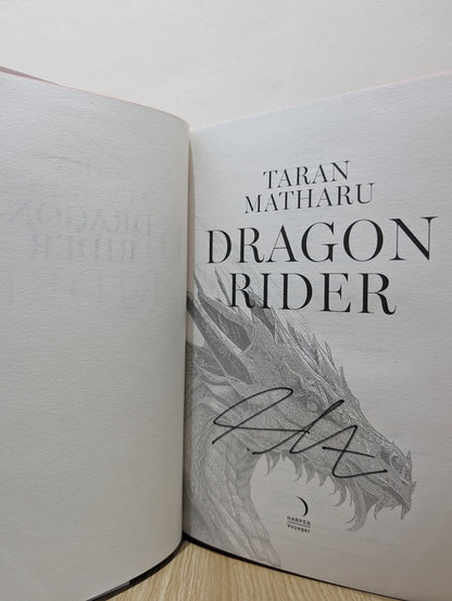 Dragon Rider by Taran Matharu (Signed First Edition with sprayed edges) - Fialta Books