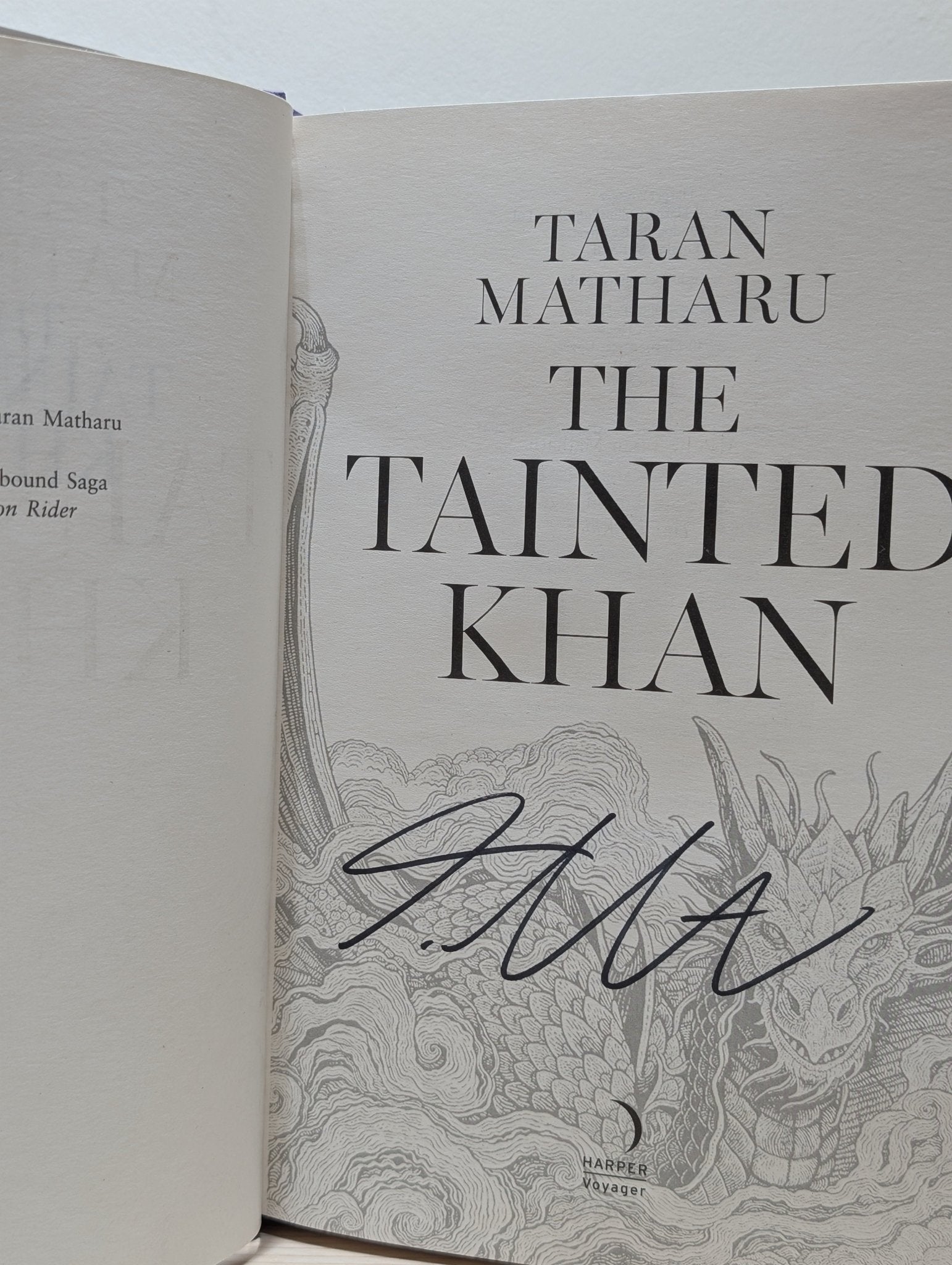 Dragon Rider; Tainted Khan by Taran Matharu (Signed First Edition Set) - Fialta Books