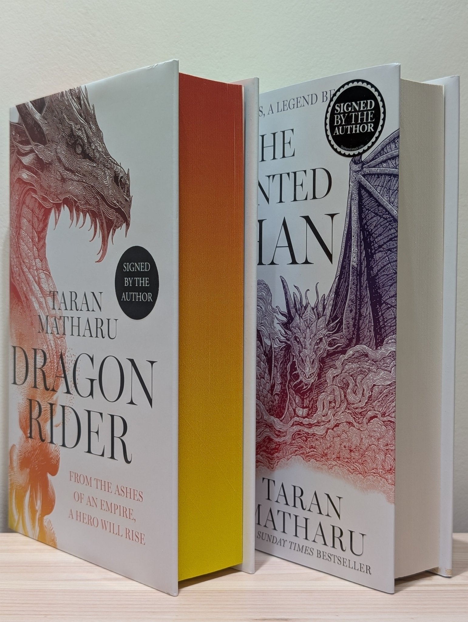 Dragon Rider; Tainted Khan by Taran Matharu (Signed First Edition Set) - Fialta Books