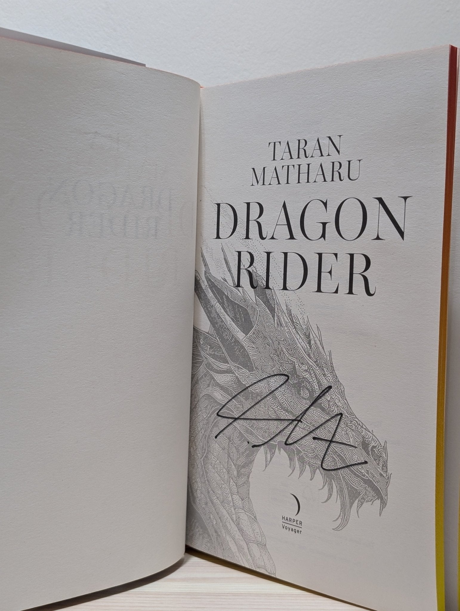 Dragon Rider; Tainted Khan by Taran Matharu (Signed First Edition Set) - Fialta Books