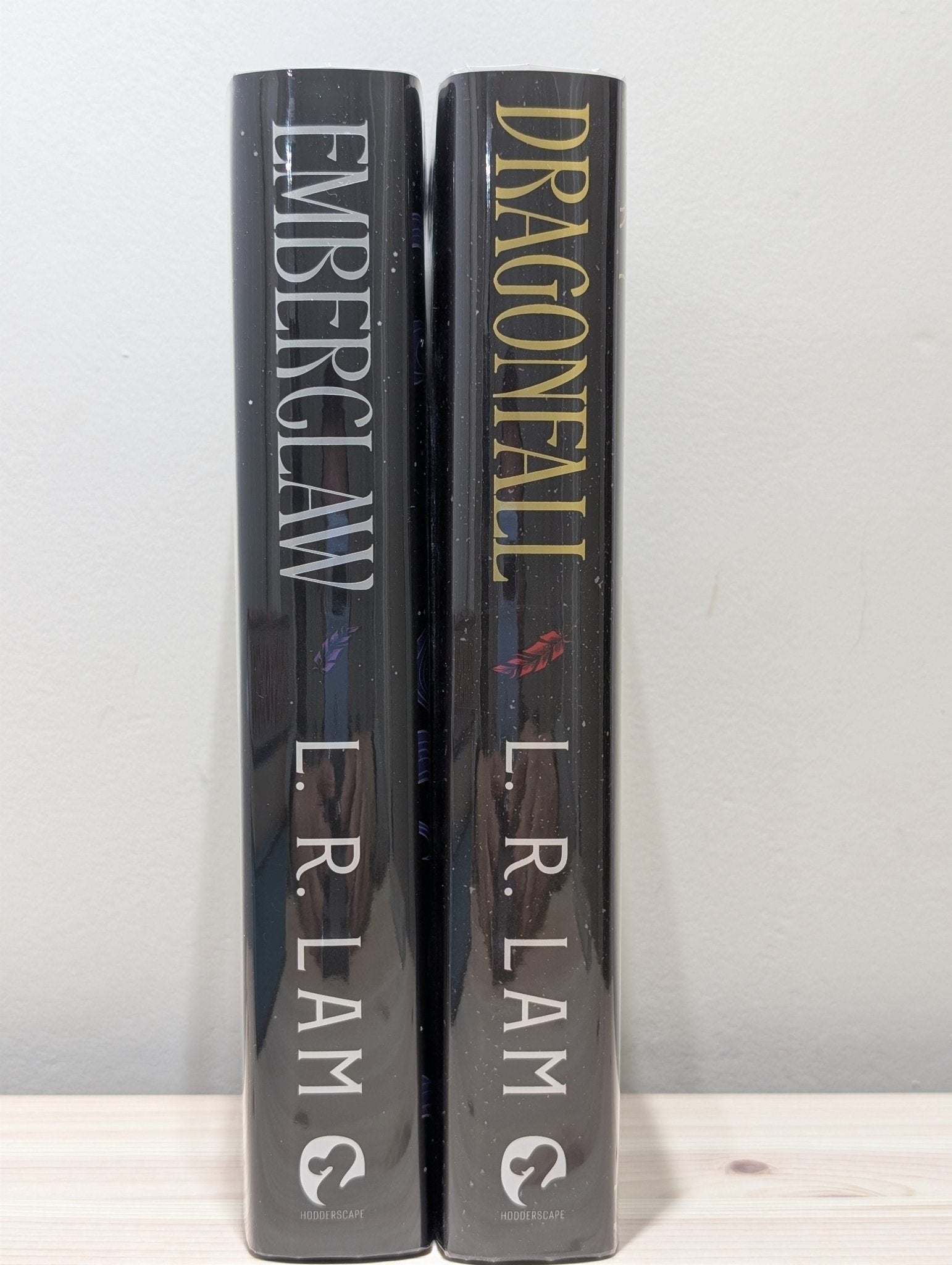 Dragonfall; Emberclaw by L.R. Lam (Signed Numbered First Edition with sprayed edges) - Fialta Books