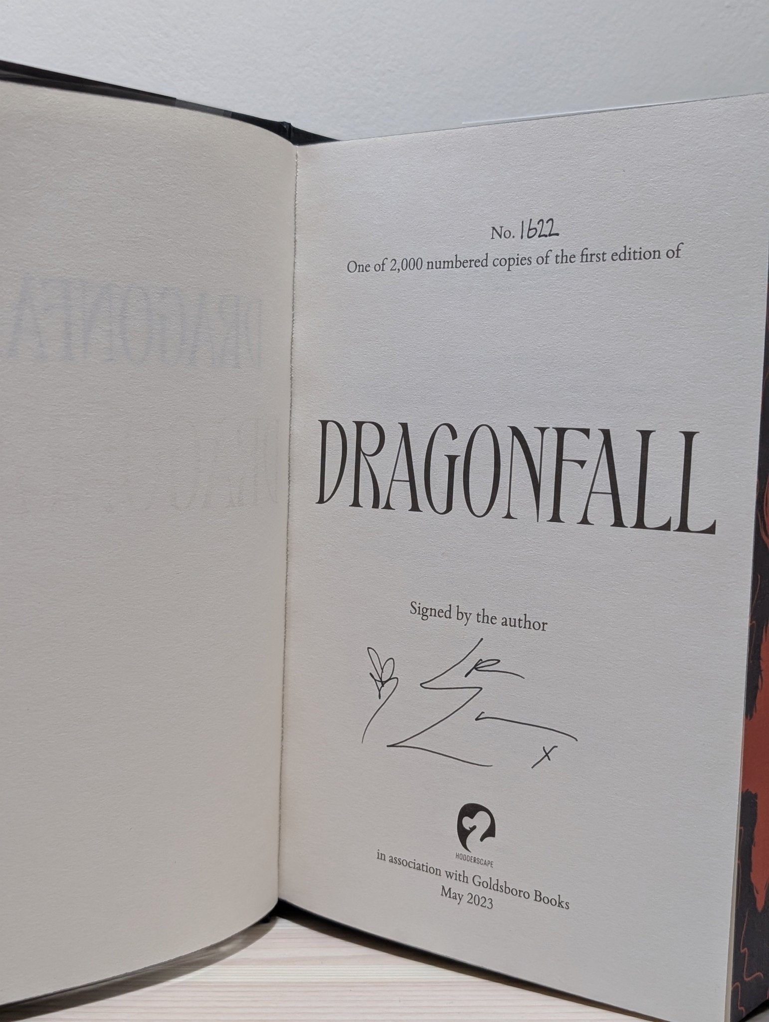 Dragonfall; Emberclaw by L.R. Lam (Signed Numbered First Edition with sprayed edges) - Fialta Books