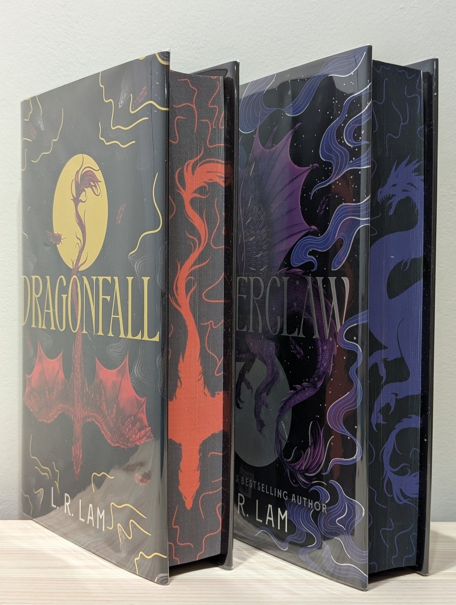 Dragonfall; Emberclaw by L.R. Lam (Signed Numbered First Edition with sprayed edges) - Fialta Books