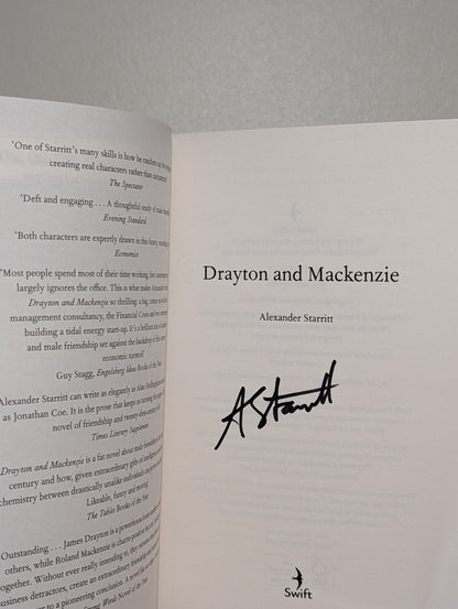 Drayton and Mackenzie by Alexander Starritt (Signed Edition) - Fialta Books