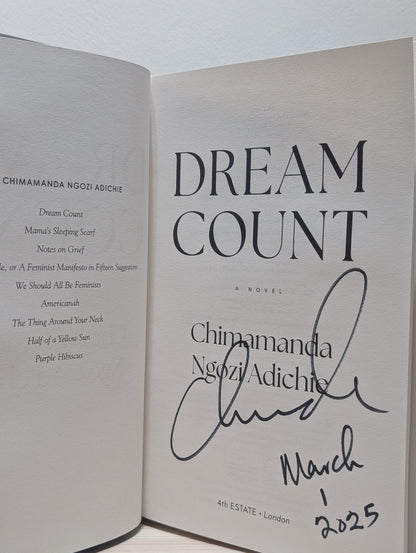 Dream Count by Chimamanda Ngozi Adichie (Signed Dated First Edition) - Fialta Books
