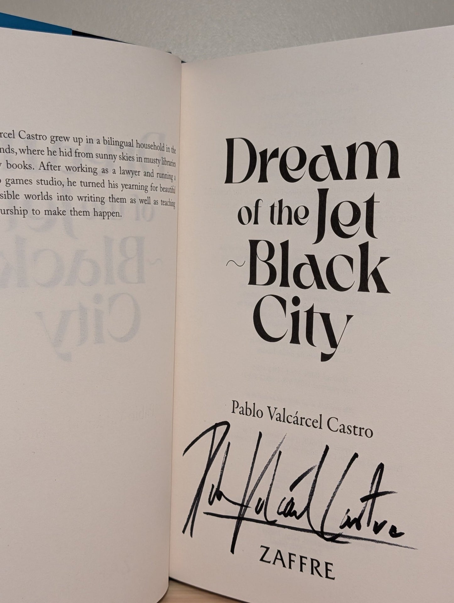 Dream of the Jet - Black City by Pablo Valcarcel Castro (Signed First Edition) - Fialta Books