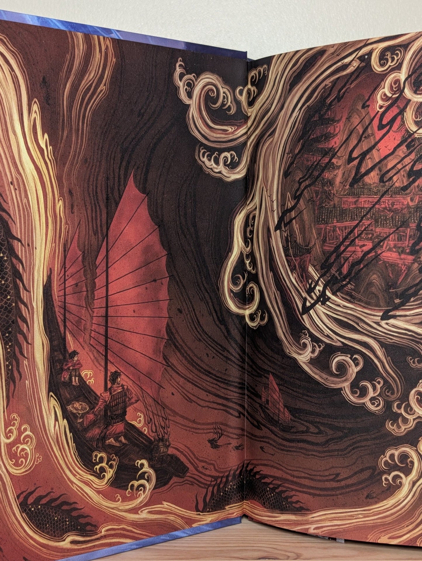 Drowning Empire Series: Bone Shard Daughter; Bone Shard Emperor; Bone Shard War by Andrea Stewart (Deluxe Edition with sprayed edges) - Fialta Books