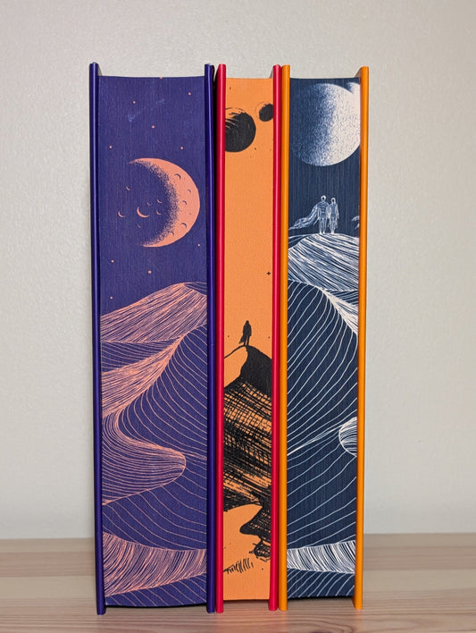 Dune; Dune Messiah; Children of Dune by Frank Herbert (sprayed edges) - Fialta Books