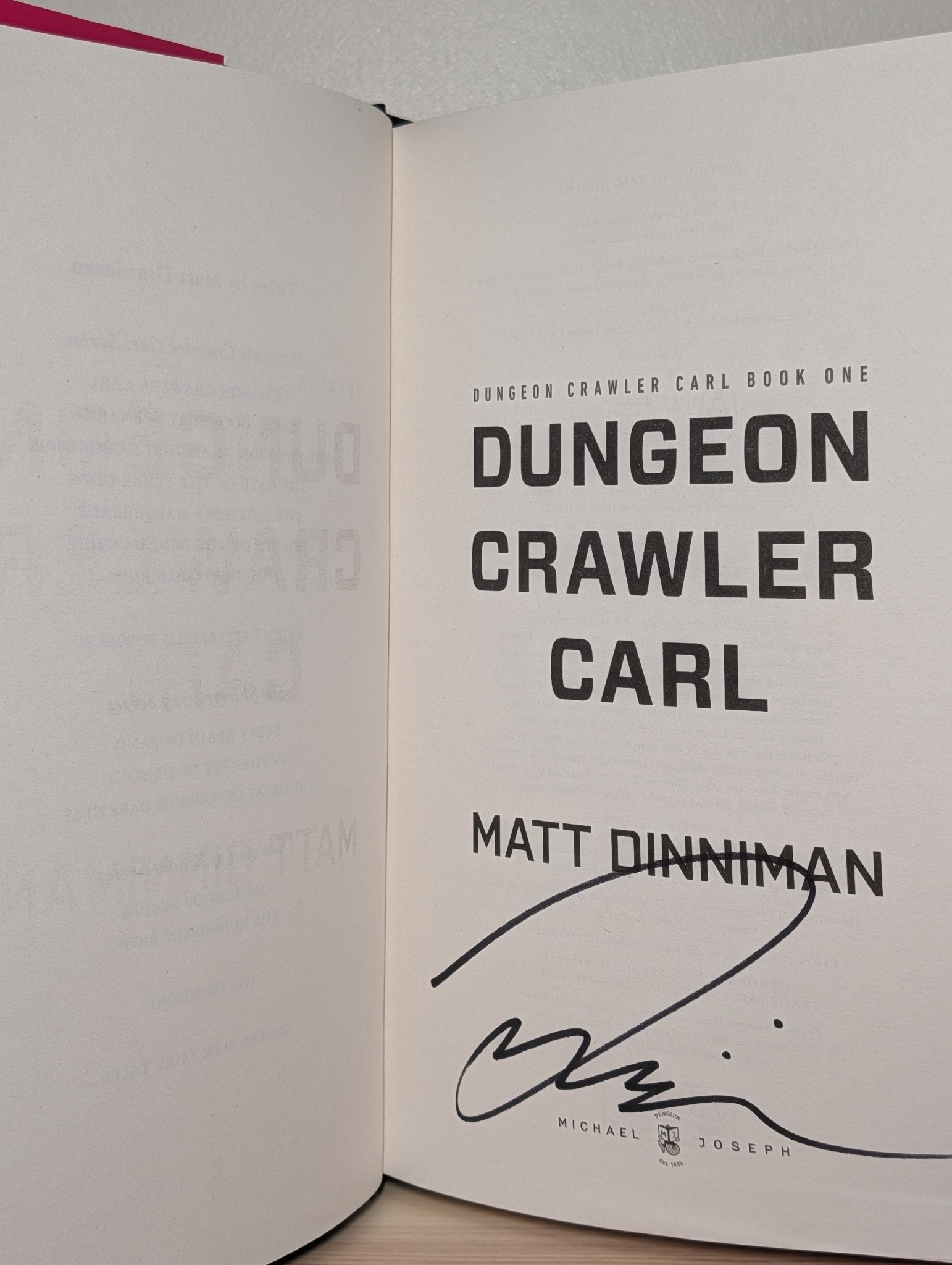 Dungeon Crawler Carl by Matt Dinniman (Signed) - Fialta Books