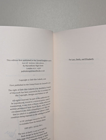 Earth 7 by Deb Olin Unferth (Signed Lined First Edition) - Fialta Books