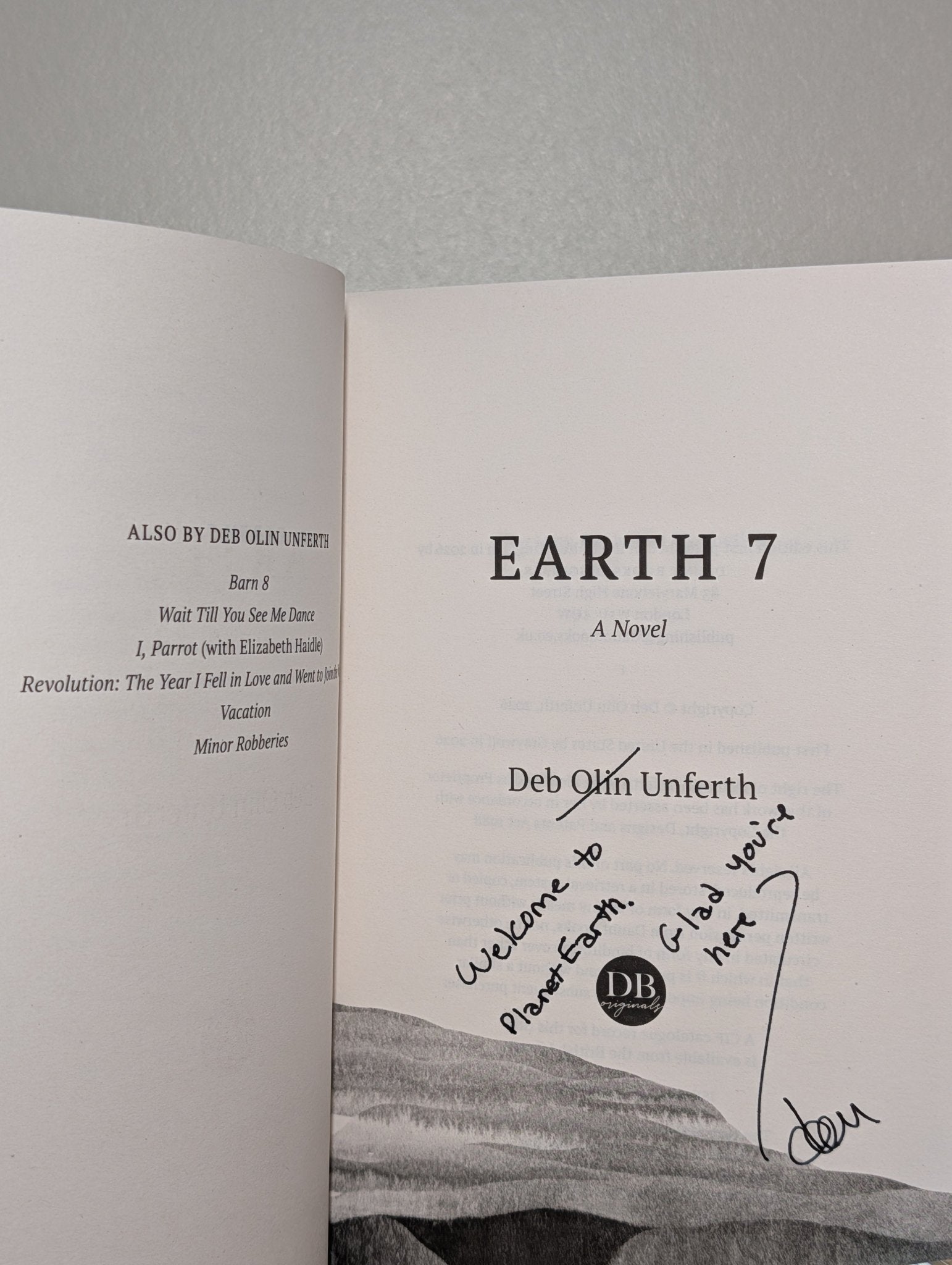 Earth 7 by Deb Olin Unferth (Signed Lined First Edition) - Fialta Books