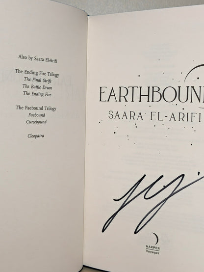 Earthbound by Saara El-Arifi (Signed First Edition with sprayed edges) - Fialta Books