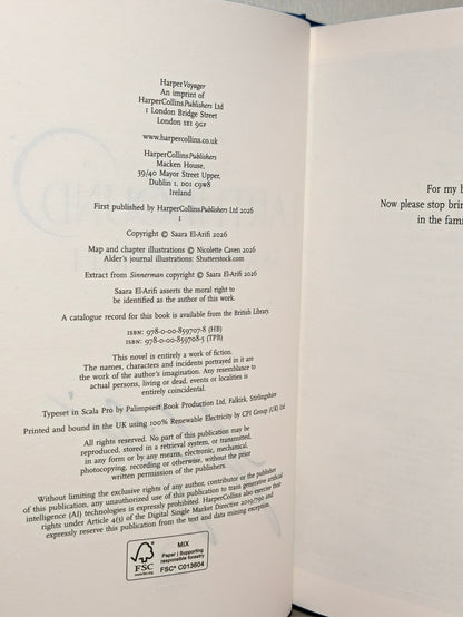 Earthbound by Saara El-Arifi (Signed First Edition with sprayed edges) - Fialta Books