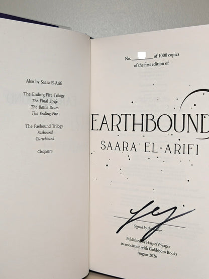 Earthbound by Saara El-Arifi (Signed Numbered Edition with sprayed edges) - Fialta Books